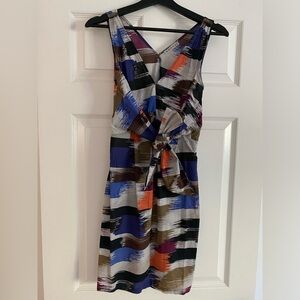 Multicolor dress above knee length